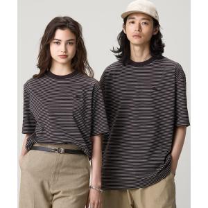 ラコステ tシャツ 「オンライン限定」LACOSTE  オーバーサイズ ボーダー リンガーネック 半袖Tシャツ メンズ レディース
