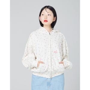 パーカー 「Little Sunny Bite」floral hoodie レディース
