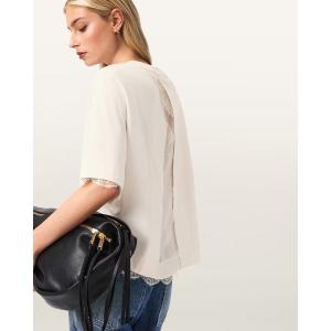 tシャツ 半袖 NIA LACE DETAIL SHORT SLEEVE T-SHIRT | NIA レース ディテール 半袖 Tシャツ レディース