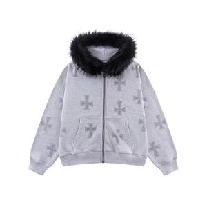 SUPPLIER（サプライヤー） ジップアップフーディ S-XL ブラック/黒