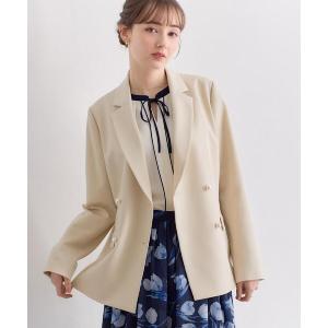 ジャケット テーラードジャケット 「洗える・ハレの日・通勤」パール調ボタン テーラードジャケット レディース