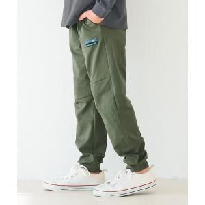 ワイドパンツ パンツ キッズ　ネームストレッチジョガーパンツ キッズ 子供服 男の子