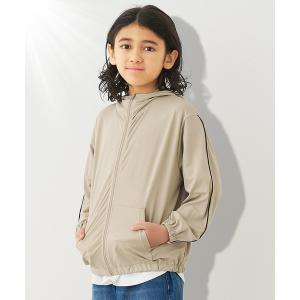 パーカー uvカット キッズ　UVカットラインパーカー キッズ 子供服 男の子