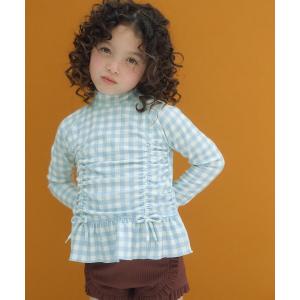 水着 GLR ギンガム ラッシュガード セット / 水着 / キッズ 100cm-130cm キッズ 子供 女の子