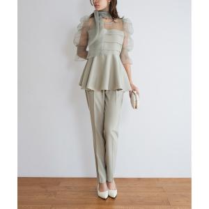 パンツドレス ribon organdy set up
