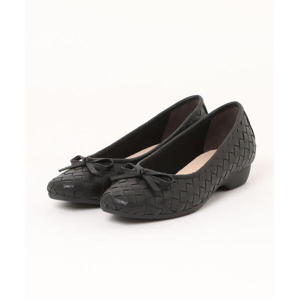 パンプス メッシュリボンパンプス