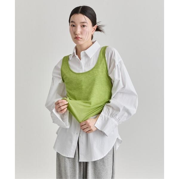 ブラウス シャツ Balloon Sleeve Cotton Shirt / バルーンスリーブコット...