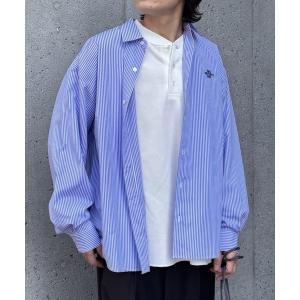 シャツ TWOONETHREENINE 刺繍長袖シャツ メンズ