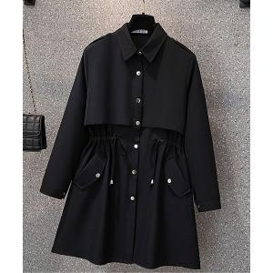 トレンチコート コート ウエストドロストコート レディース
