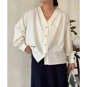 ブラウス シャツ 着流しシャツカーディガン レディース