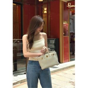 カップ付き キャミソール Rib cut camisole