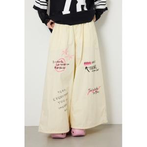 パンツ ラクガキパラシュートパンツ レディース