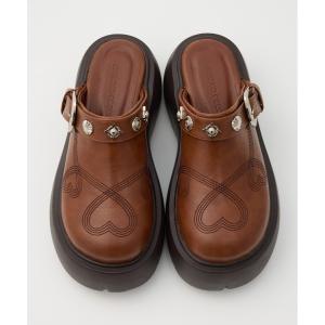 サンダル ウェスタンハートベルトサボ レディース