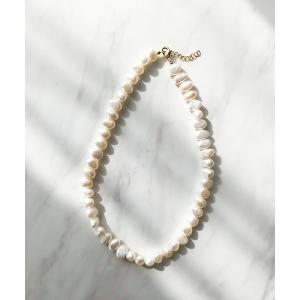 ネックレス バロック淡水パールネックレス レディース