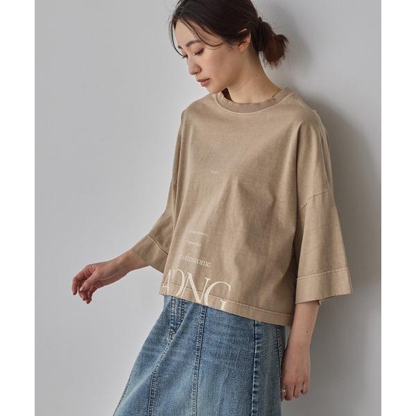 tシャツ ワイドショート ロゴTシャツ レディース