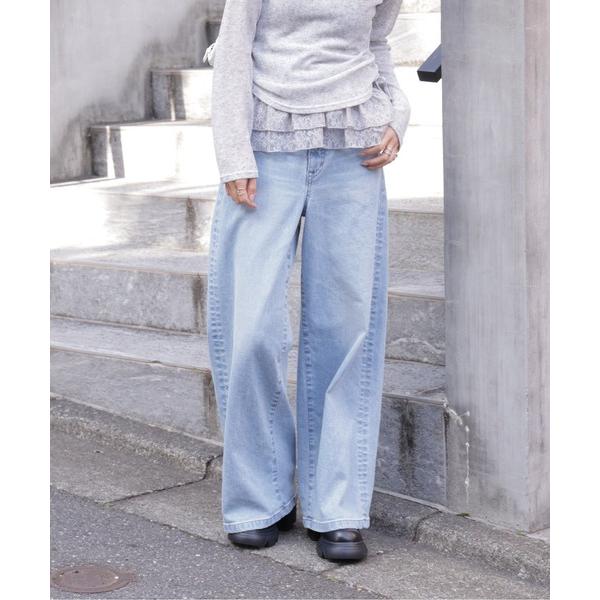 ジーンズ デニム デニムパンツ 「別注」ＳＯＭＥＴＨＩＮＧ　ＬＩＳＡワイドデニムパンツ レディース