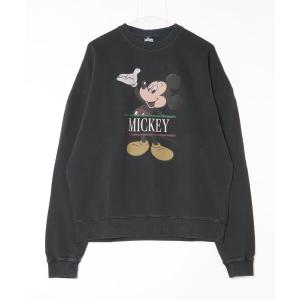 トレーナー スウェット ディズニー ミッキー ピグメントクルースウェット「DMK-MTR20 PIGMENT CREWSWEAT DISNEY MICKEY」 メンズ レディース