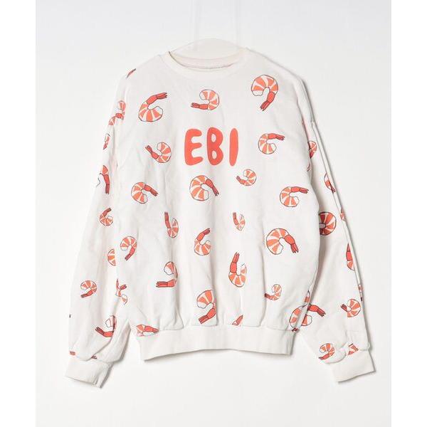 「PUNYUS」 スウェットカットソー 2 レッド レディース