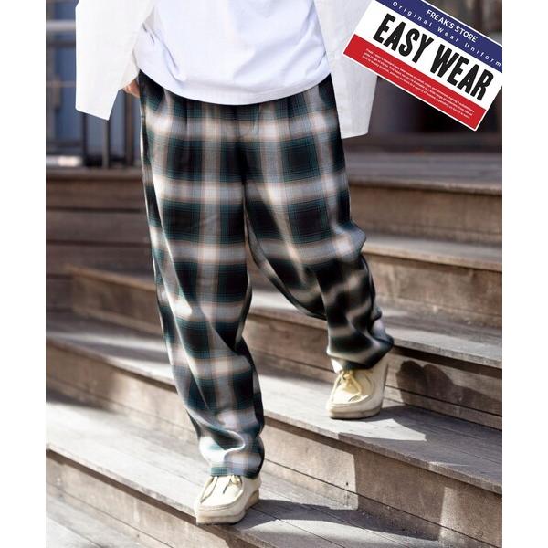 「FREAK'S STORE」 イージーパンツ MEDIUM オリーブ メンズ