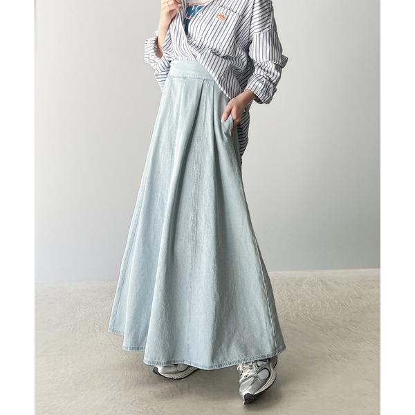 「Java」 デニムスカート X-LARGE ブルー系その他 レディース