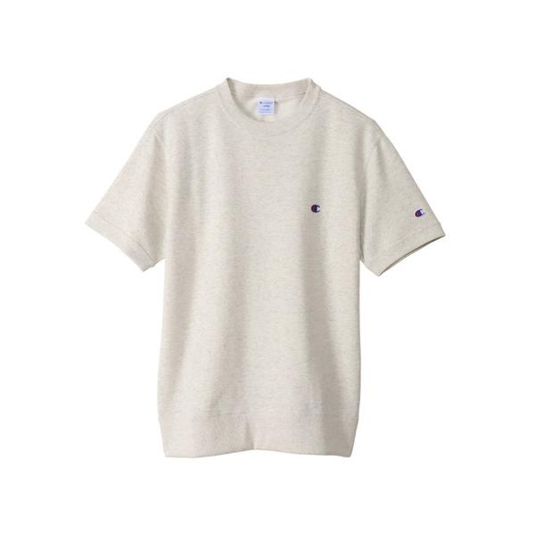 「Champion」 スウェットカットソー LARGE オートミール メンズ
