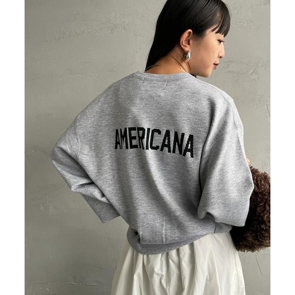「AMERICANA」 長袖カットソー ONE SIZE グレー レディース