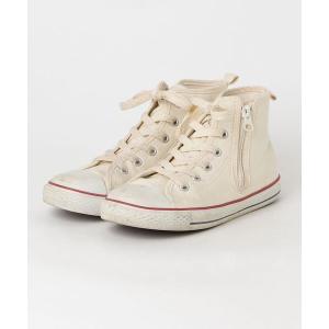 「CONVERSE」 ハイカットスニーカー 22cm ベージュ レディース