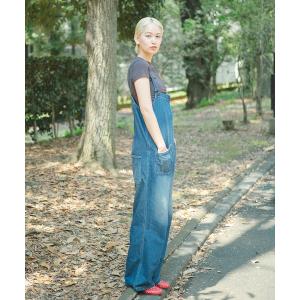 「Johnbull」 オーバーオール LARGE インディゴブルー レディース