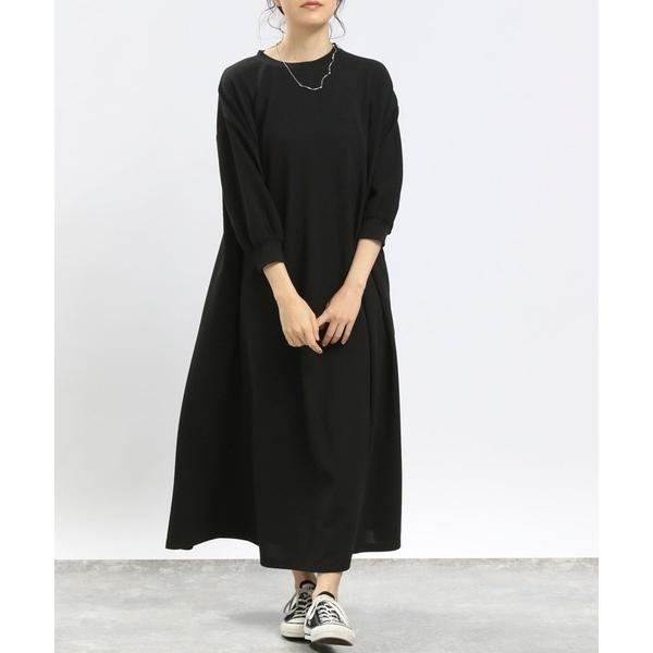 「GLOBAL WORK Smile Seed Store」 半袖ワンピース MEDIUM ブラック...