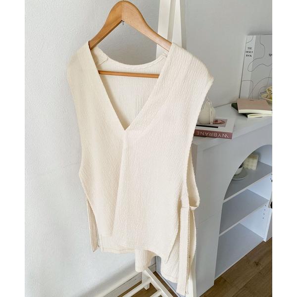 「Java」 ノースリーブトップス X-LARGE ベージュ レディース