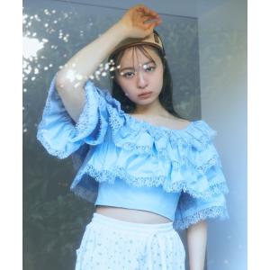 ブラウス シャツ ティアードフリルブラウス レディース