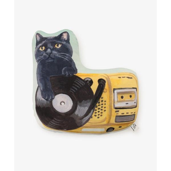 クッション クッションカバー ダイカットクッション/カセットテープ/Cat's NapTime