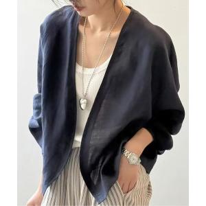 ジャケット ノーカラージャケット ノーカラー薄手ジャケット レディース