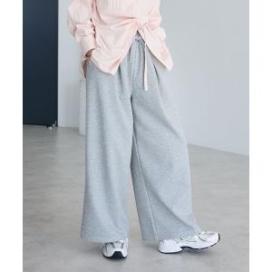 パンツ ダンボールニットタックパンツ レディース