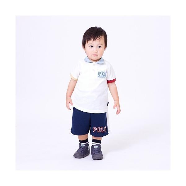 ポロシャツ POLO BCS 配色半袖ポロシャツ キッズ 子供服