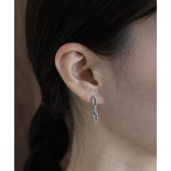 ピアス オーバルチェーンピアス / サージカルステンレス レディース