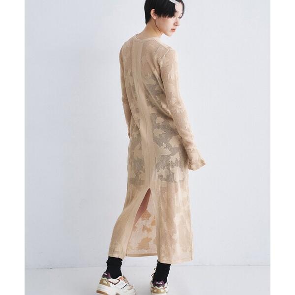 ワンピース flower mesh dress