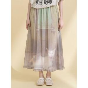 merry jenny（メリージェニー） スカート pleats apron layered skirt