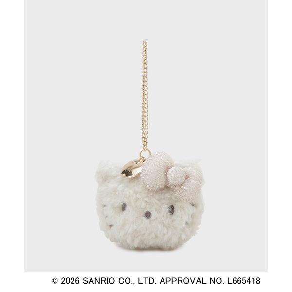 チャーム 「ハローキティ」きらふわフェイス型ミラーチャーム レディース