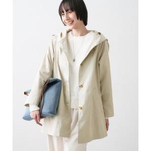 コート アウター 「洗える」フードトレンチコート レディース