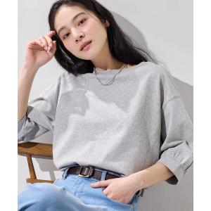 tシャツ 「360度可愛い・洗える」バックヘンリーカットソー5分袖 レディース