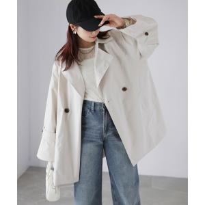 トレンチコート コート ミドル丈Aライントレンチコート レディース