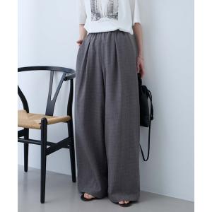 パンツ 「Aunely」すぐサラ リネンタッチ ひんやり コクーン パンツ / マシンウォッシャブル 「YOSOOIシリーズ」 レディース