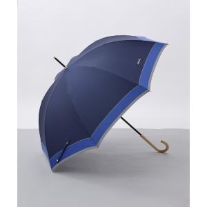 傘 「agnes b.（アニエスベー）」バイカラー柄雨傘(長傘） レディース