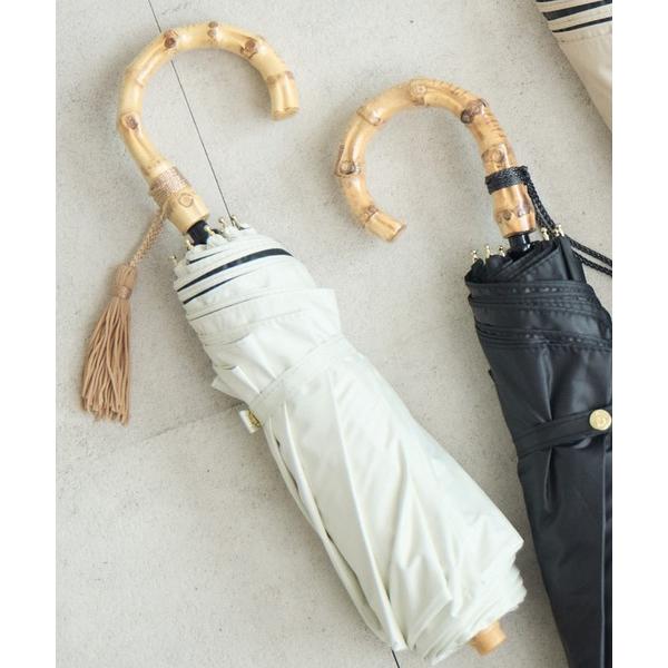 折りたたみ傘 because 「遮光率100％」「晴雨兼用」PU 8フレームプロテクトタッセルミニ日...