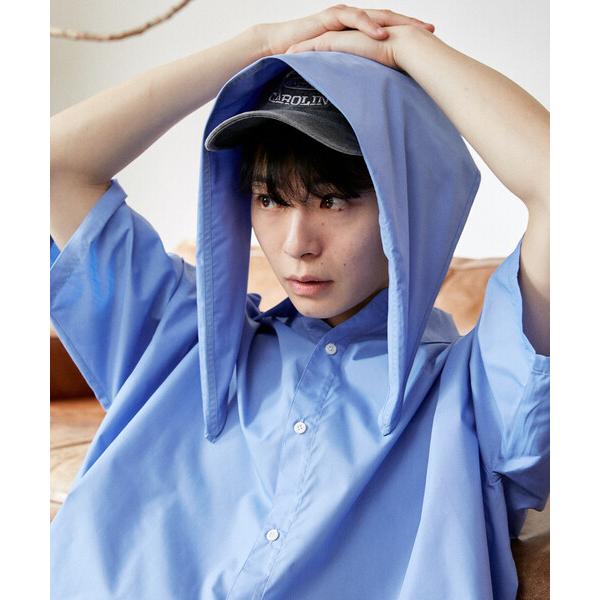 シャツ PUBLUX/パブリュクス LOVE POP STUDIO　スカーフ付きハーフスリーブシャツ...