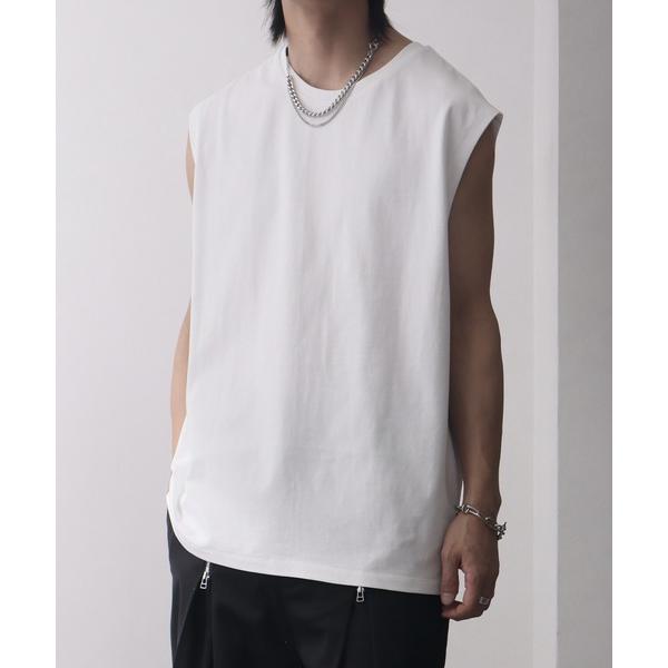 tシャツ 「welise/ウェライズ」シルケットライクスムースコットン ノースリーブTシャツ/接触冷...