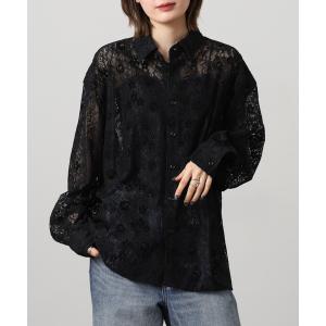 シャツ 透かし総レースシャツ メンズ レディース