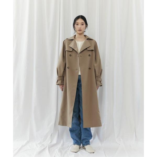 トレンチコート コート BACK PLEATED COAT（バックプリーツコート） レディース
