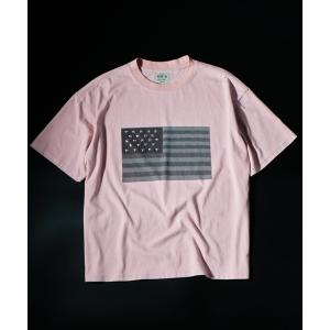 tシャツ 半袖 「UNISEX」「KOOKY'N」スタースタッズフラッググラフィックTEE レディース メンズ